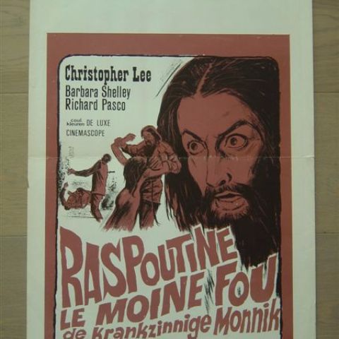 'Raspoutine la moine fou' (Raspoutin, the mad monk) Belgian affichette